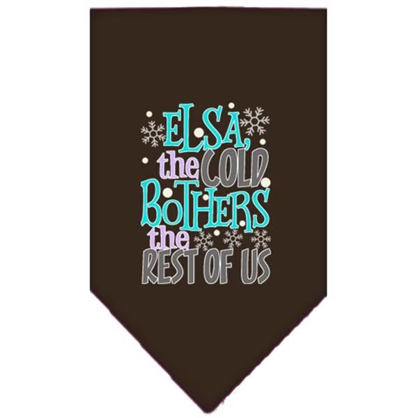 Elsathe Cold Screen Print BandanaCocoa Small, Mirage Pet Products, Mfr#: 66-444 SMCO